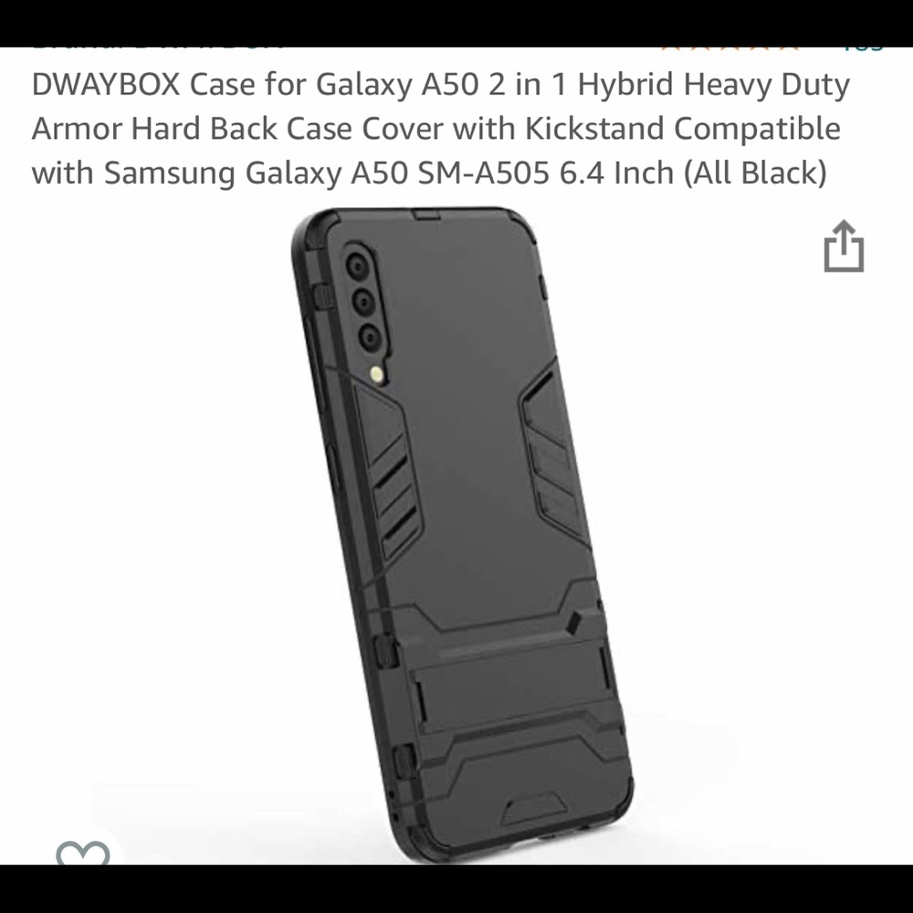 NEW compatible with Galaxy A50 2in1 Hybrid heavy